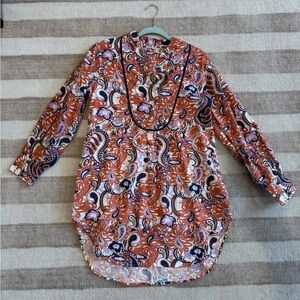 Mille Paisley Print Long Sleeve Dress